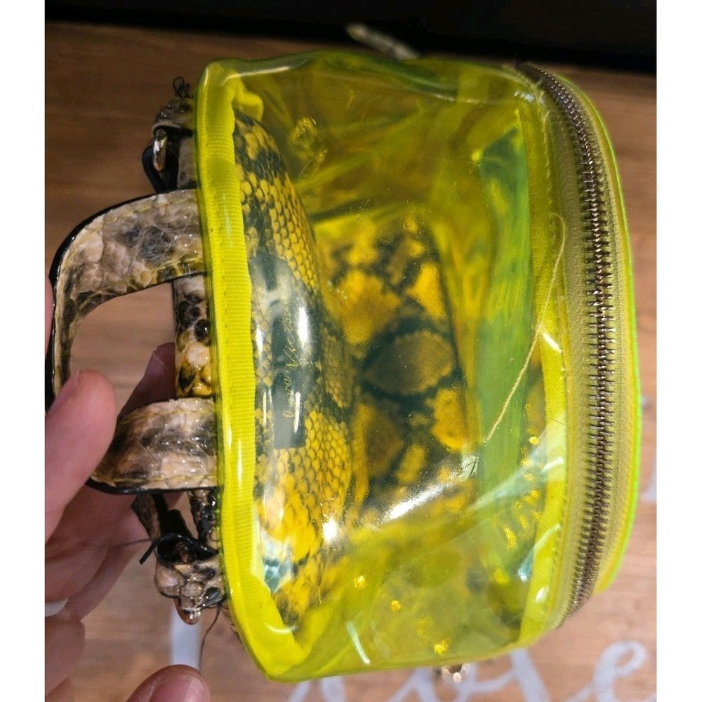 Victorias‎ Secret Girls Neon Green Snake Print Small Backpack - Picture 9 of 9